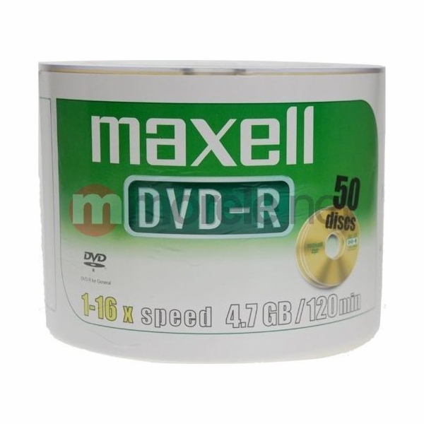 Maxell DVD-R 4,7 GB 16x 50 kusů (275732.40.TW)