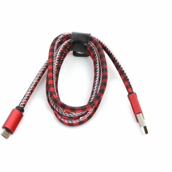 Platinet USB-A - microUSB USB kabel 1 m červený (PUCLC1R)
