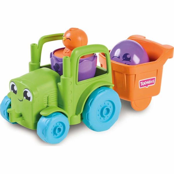 Figurka Tomy Tommies - Traktor sklápěč 2v1 + kuře ve skoř...