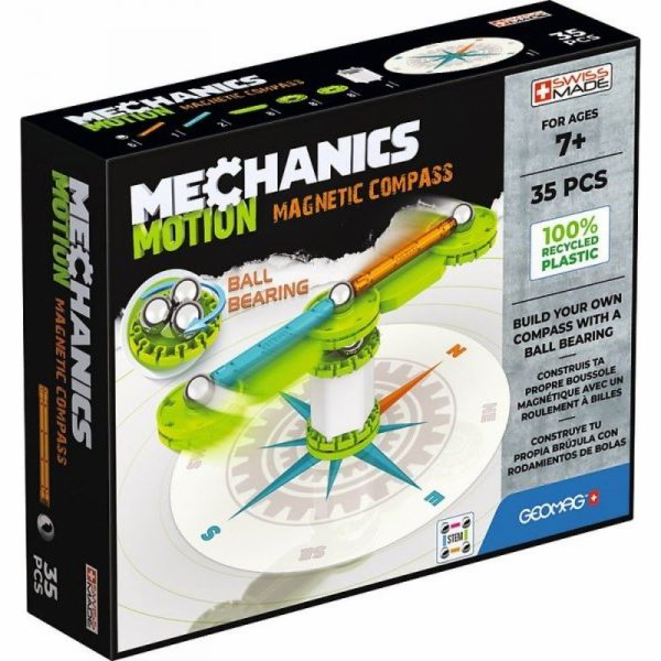 Geomag Magnetické bloky Mechanika Pohyb Kompas