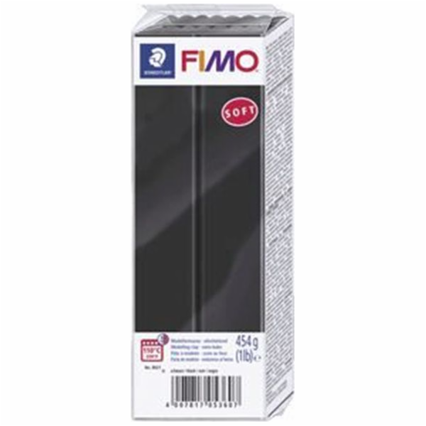 Fimo termosetová plastová hlína Soft černá 454g