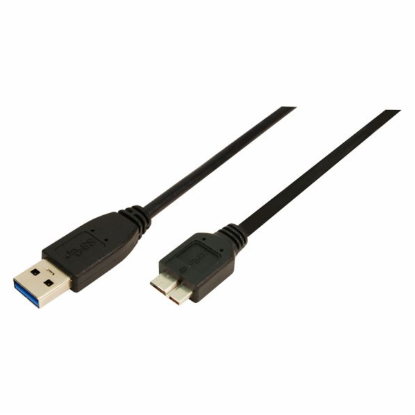 LogiLink USB-A - micro-B USB kabel 2 m černý (CU0027)