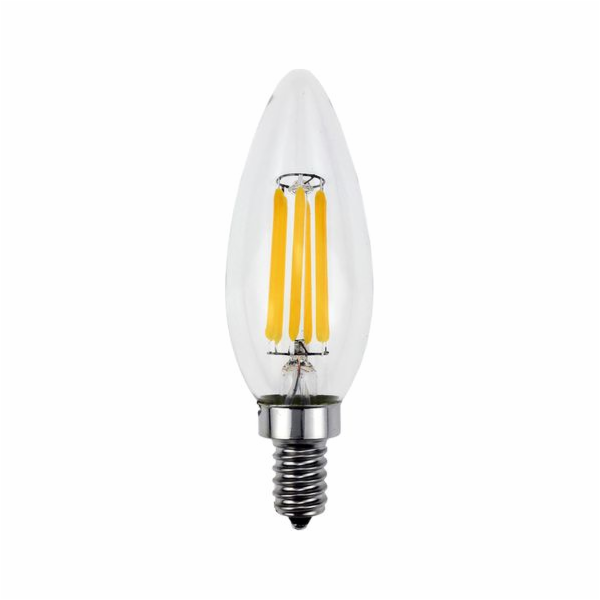Omega LED žárovka svíčka E14, 4W, 2800K
