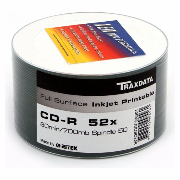 Traxdata CD-R 700 MB 52x 50 kusů (901OEDRPSN001)