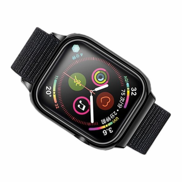 Usams Apple Watch 4 40mm řemínek a pouzdro. černá/černá Z...