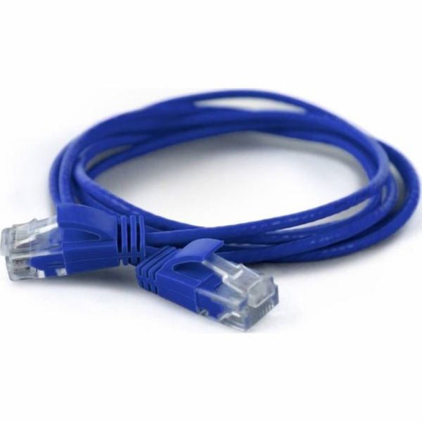 Wantec  7242 U/UTP (UTP) modrý 0,5m Cat6a síťový kabel (7...