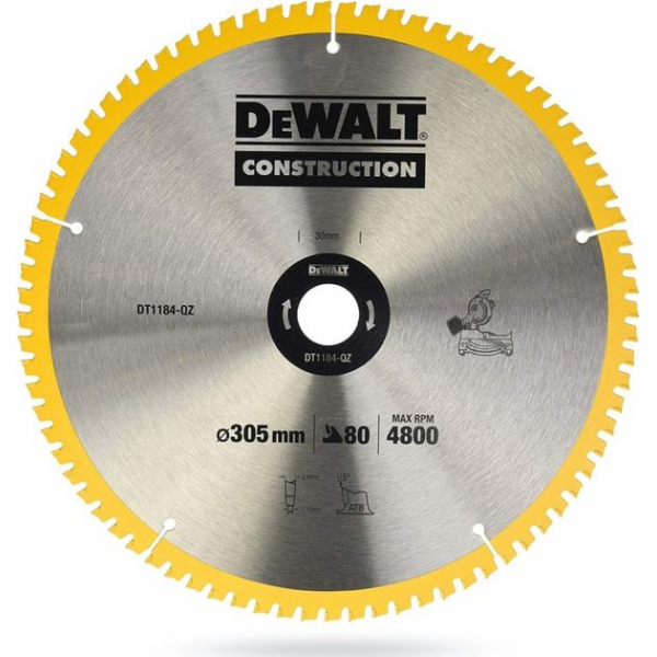 Pilový kotouč na dřevo Dewalt 305 mm (DT1184-QZ)