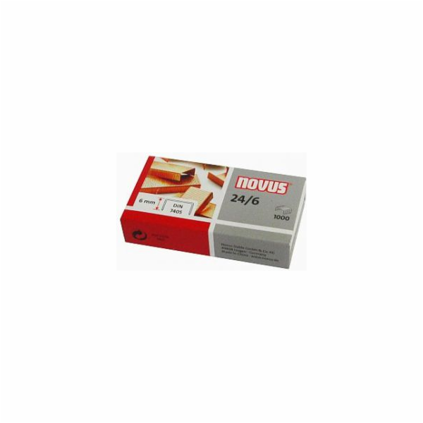 Svorky Novus 24/6, 1000 ks (040-0206 NO)
