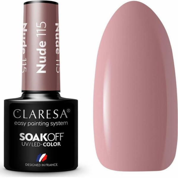 Claresa Claresa Soak Off UV/LED Nude hybridní lak 115 5g