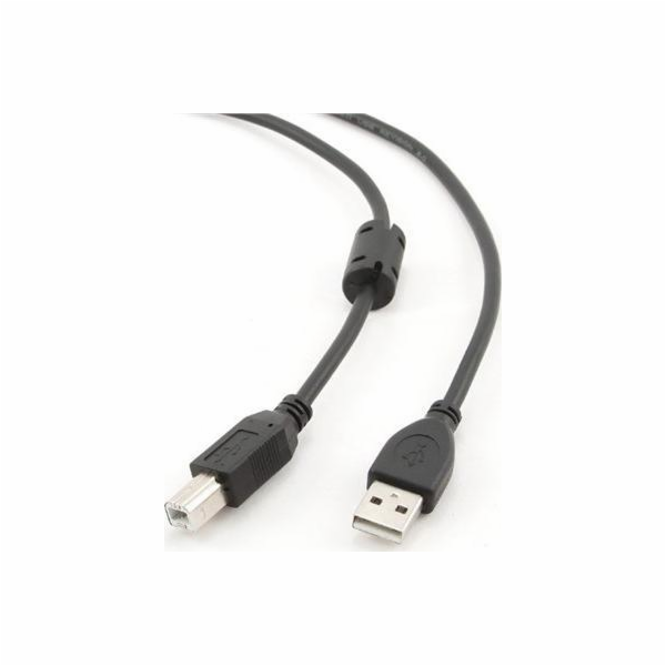 Gembird USB-A - USB-B USB kabel 3 m černý (CCFB-USB2-AMBM...