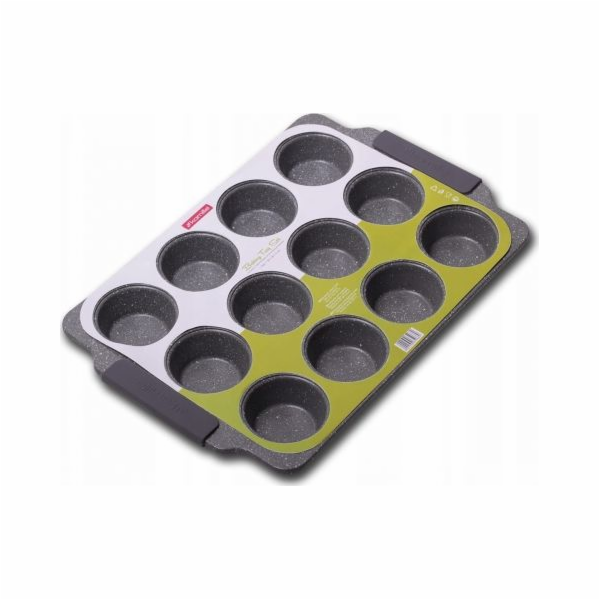 Ocelová pečící forma Kamille na 12 muffinů