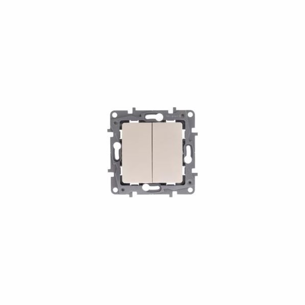Legrand Double button Niloe 6A cream (764608)
