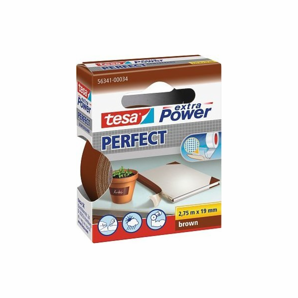 Tesa tesa extra Power Perfect Gewebeband 2,75m 19mm hnědá