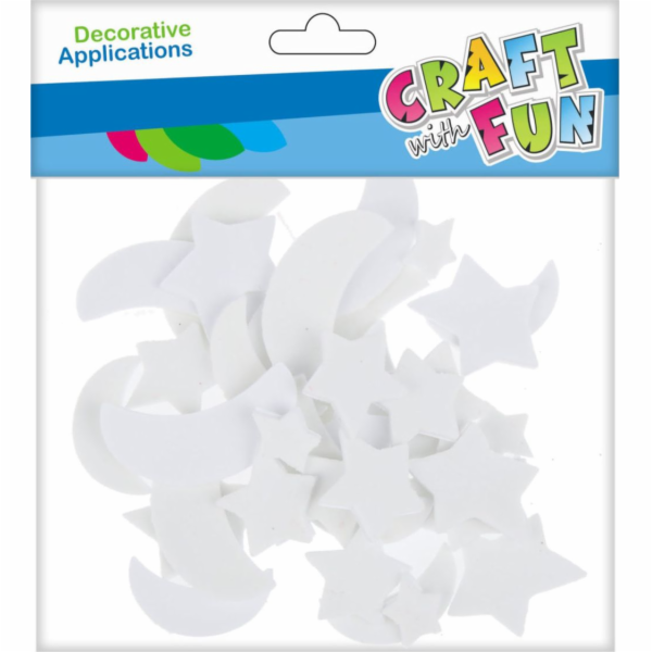Craft with Fun CF EVA DEKORACE HVĚZD FLUO SPOIL 40ST 12/144