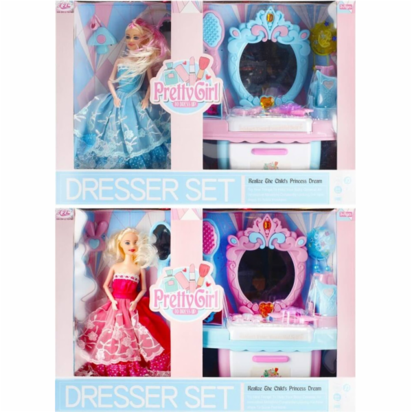 Mega Creative TOALETNÍ STŮL B/O AKC 47X33X12 MC DOLL MIX2...