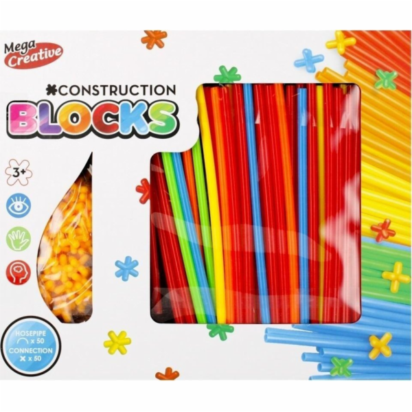Mega Creative BLOCKS KONSTR STRAWS 33X27X5 MC WB 24/48