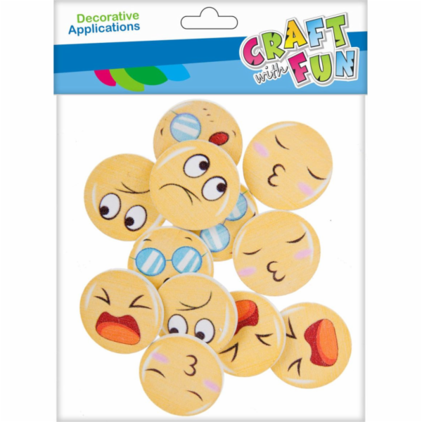 Craft with Fun CF DEK DŘEVĚNÁ DEKORACE EMOTION FRIEND 12K...