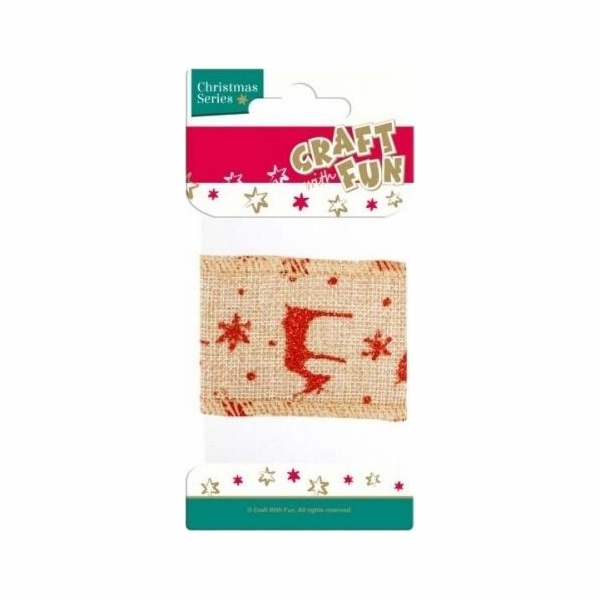 Craft with Fun CF DECORATION BN WEBBING TAPE 5,5CM/1M B/C...