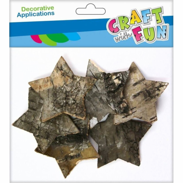 Craft with Fun CF DEKORACE DŘEVĚNÁ KŮRA KŮRA GWI 6CM6KS 1...