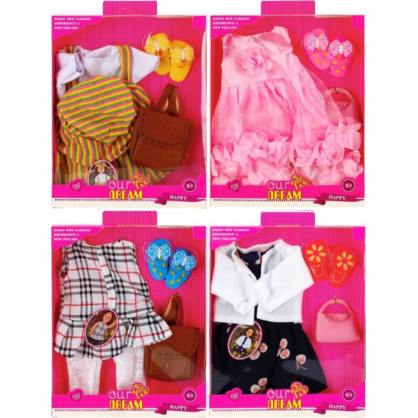 Mega Creative DOLL CLOTHES 23X32X3 MC MIX4 WB 60/120