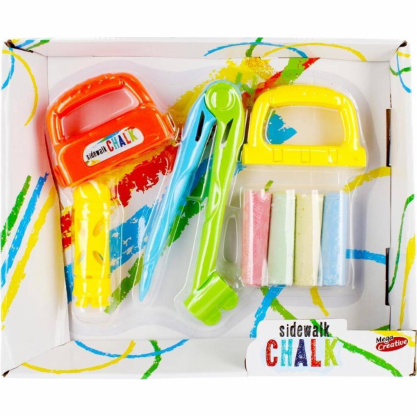 Mega Creative ROAD CHALK 4KOL AKC 35X29X6 MC EDU WB 12
