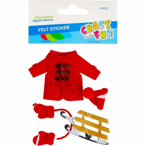 Craft with Fun ORNAMENT BN FILT ZIMNÍ PODPORA 4KS CF PBH ...