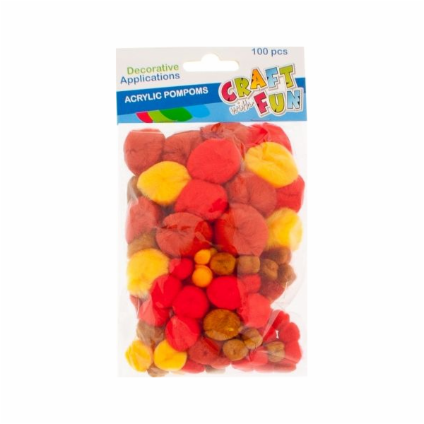Craft with Fun CF DEKORACE BAMBULOVÁ BARVA Akrylová 100KS...