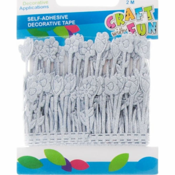 Craft with Fun CF DECK DECORATION FROST TAPE 2M/4,2CM 12/288