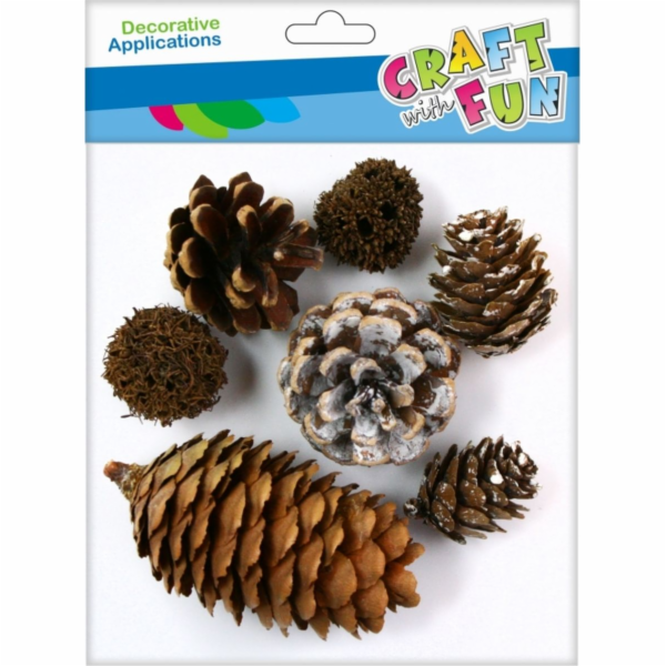 Craft with Fun CF DEKORACE PALUBNÍ PŘÍRODY BOROVICE 7KS M...