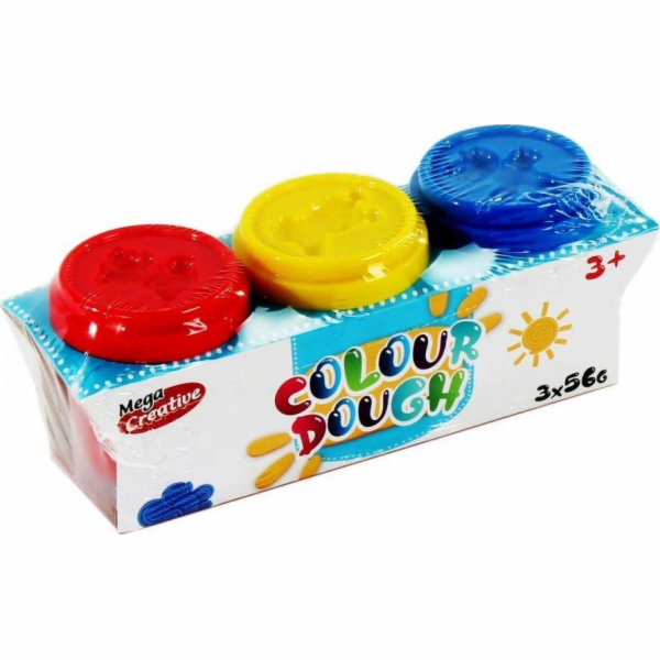 Mega Creative PLASTIC MASS 3COL 17X7X6 MC DOH TUB 24/48