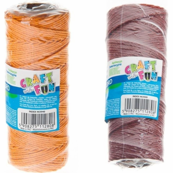 Craft with Fun CF DECK DECORATION TAPE ROPE 60M/1MM NAT M...