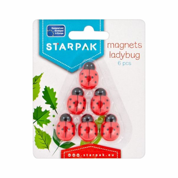 Starpak I LADYBUG MAGNET 25MM STK OP6PCS B/C 24/144