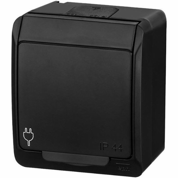 Elektro-Plast HERMES IP44 jednoduchá zásuvka přisazená s ...