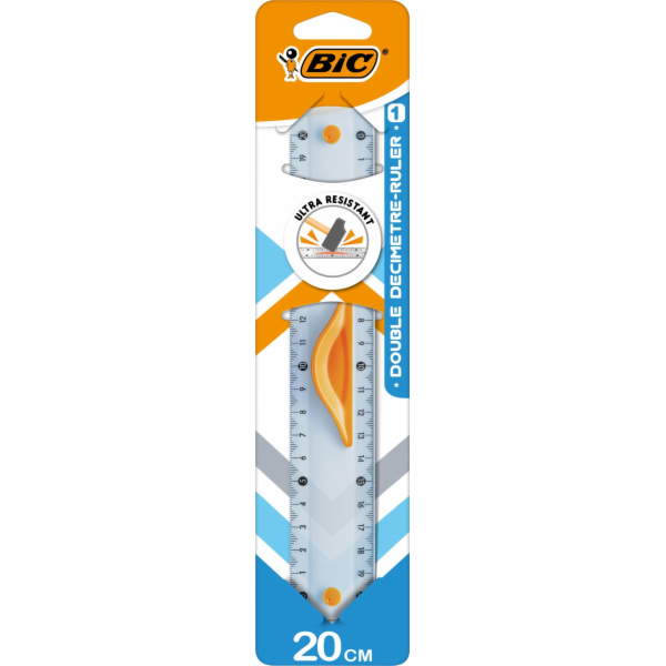 BIC PRAVIDLO BIC DVOJITÉ PRAVIDLO 20CM 1 KS. BLISTER