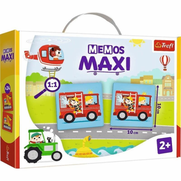 Trefl Vzdělávací hra pro děti Memos maxi Vehicles 02267 T...