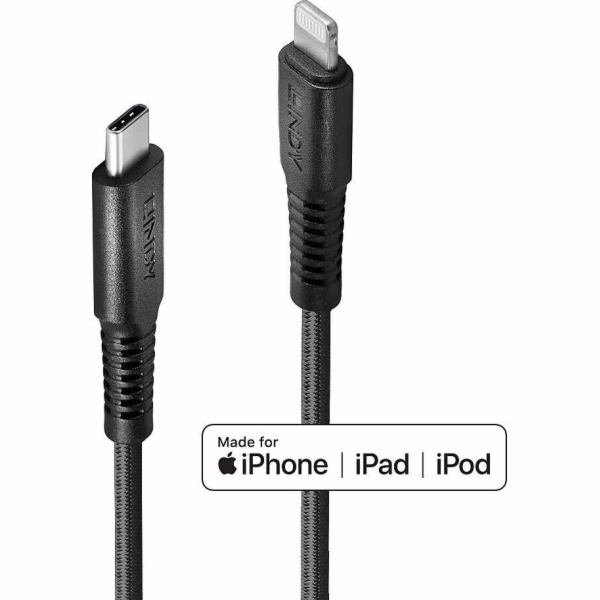Lindy Lightning – USB-C USB kabel 2 m černý (31287)