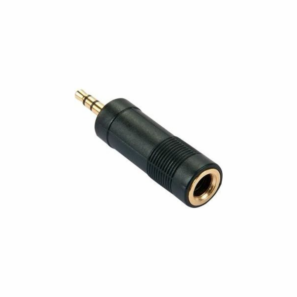 Lindy AV adaptér Jack 3,5 mm - Jack 6,3 mm černý (35621)