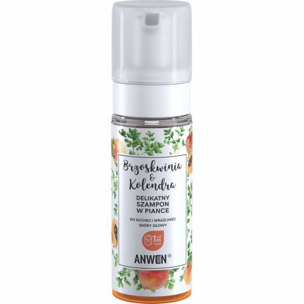 Anwen pěnový šampon Peach & Coriandr 170 ml