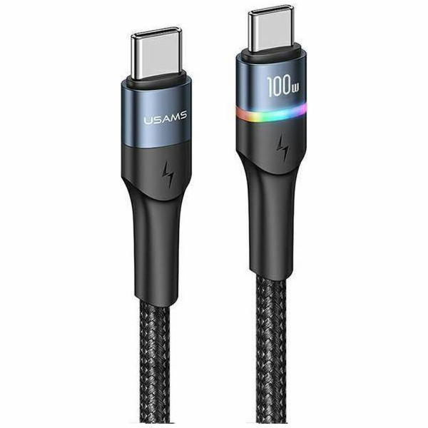 Usams USB-C – USB-C kabel USB 1,2 m černý (Usa001138)