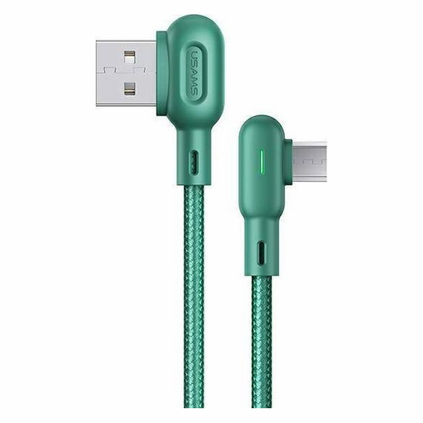 Usams USB-A - microUSB kabel 1,2 m Zelený (6958444948614)