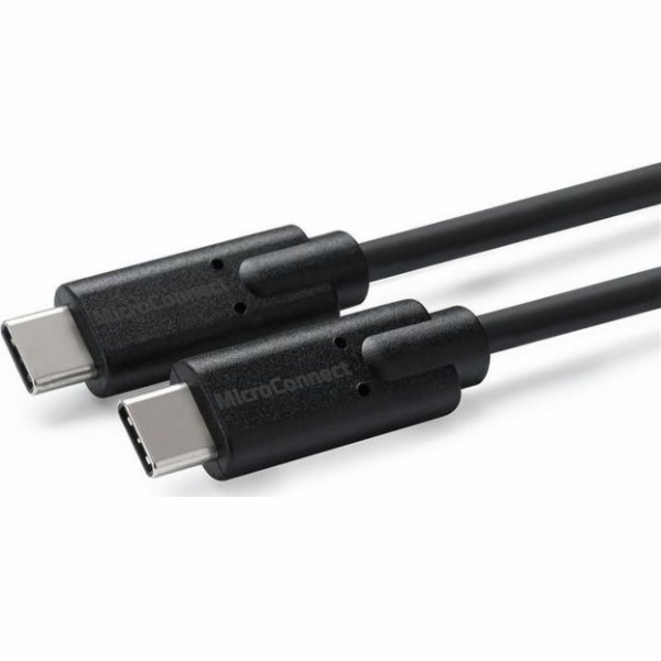MicroConnect USB kabel USB-C – USB-C 0,25 m černý (USB3.2...