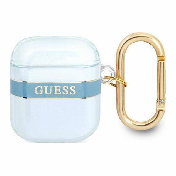 Ochranné pouzdro Guess Strap Collection pro AirPods modré