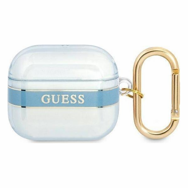 Ochranné pouzdro Guess Strap Collection pro AirPods 3 modré