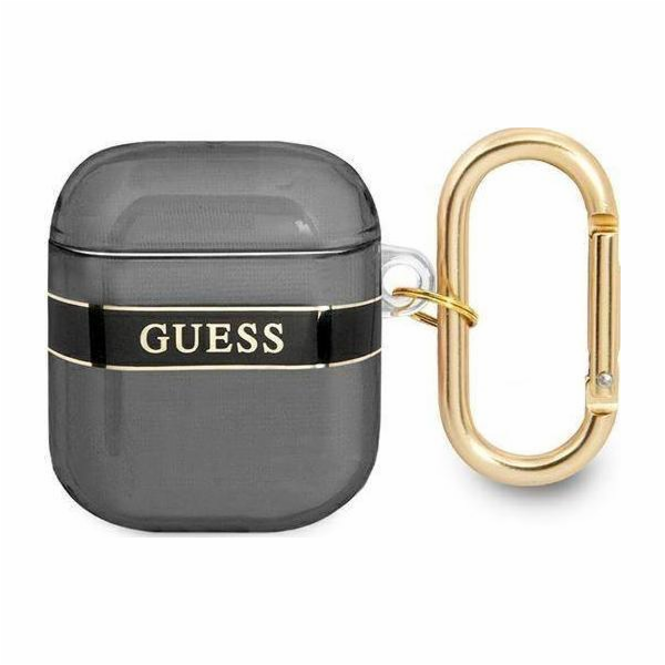 Ochranné pouzdro Guess Strap Collection pro AirPods, černé