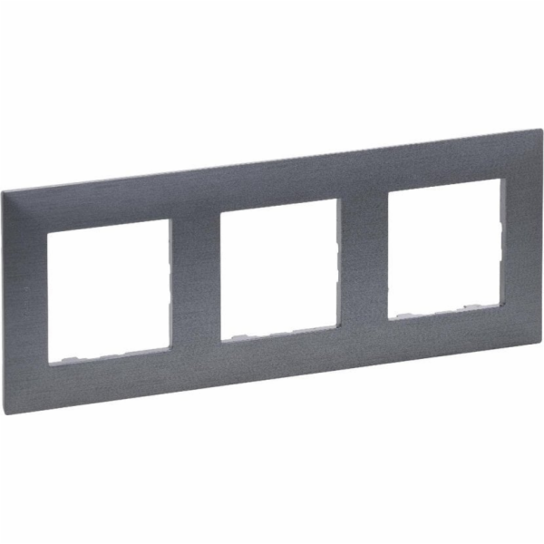 Legrand  Niloe Step trojitý rám 863993 kartáčovaná ocel