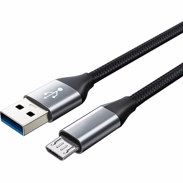 Montis USB-A - microUSB USB kabel 2 m černý (MT049)