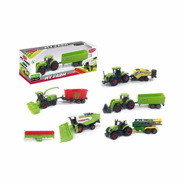Mega Creative Metal traktor + příslušenství (SQ82002 2)