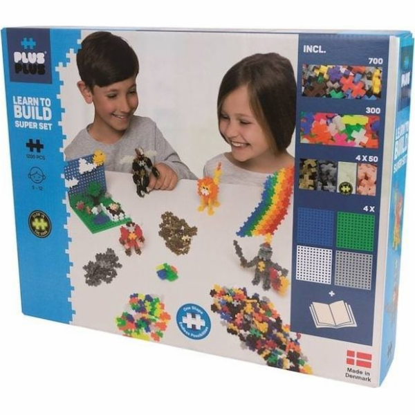 PlusPlus Klocki Plus Plus Mini Basic Neon Super Set 1200 ks.