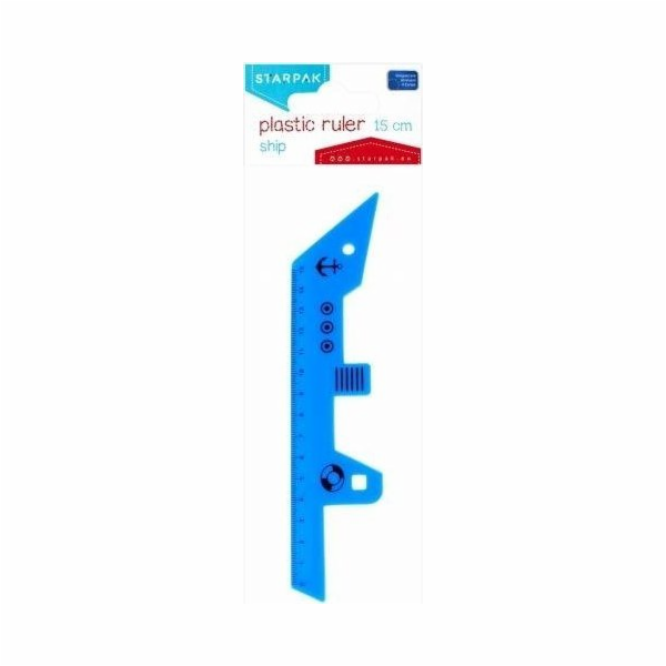 Starpak Plastové pravítko 15cm Loď