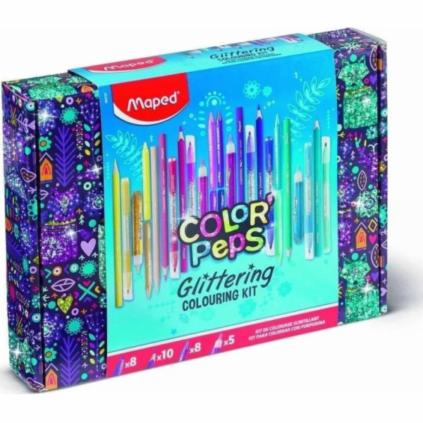Umělecká sada třpytek Maped Colorpeps 31 ks. MAPOVANÝ